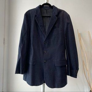 Vintage Helmut Lang blue corduroy suit